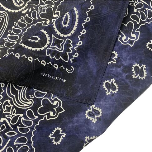 SYHRHL 12 Pack Tie Dye Bandana Novelty Cotton Bandanas Cowboy Classic Paisley Handkerchiefs for Men and Women in Kuwait