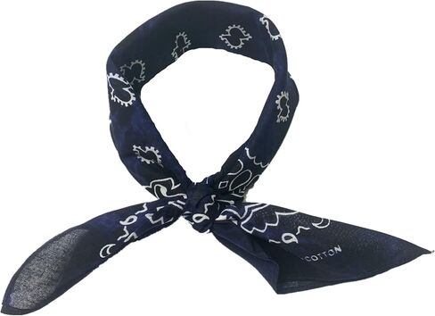 SYHRHL 12 Pack Tie Dye Bandana Novelty Cotton Bandanas Cowboy Classic Paisley Handkerchiefs for Men and Women in Kuwait