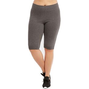 Popular Womens Bike Shorts Plus Size - Cotton Biker Shorts. Bermuda Long Shorts for Women. Great Gym, Workout & Yoga Shorts, in Saudi Arabia