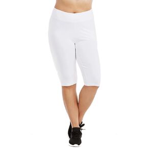 Popular Womens Bike Shorts Plus Size - Cotton Biker Shorts. Bermuda Long Shorts for Women. Great Gym, Workout & Yoga Shorts,