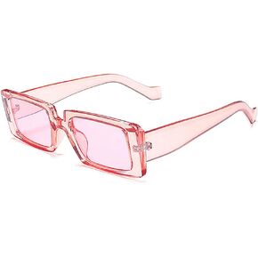 Dollger Retro Rectangle Sunglasses for Women 90’s Vintage Shades Unisex Square Thick Frame Glasses UV Protection in Saudi Arabia