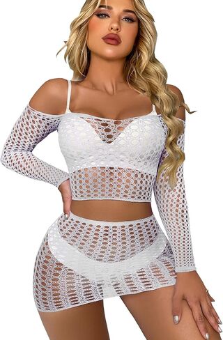 Neyysa Sexy Women Underwear Camisole Babydoll Lingerie Sets Bodysuit Nightgowns Sleepwear Long Sleeves Dress in Saudi Arabia