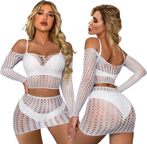 Neyysa Sexy Women Underwear Camisole Babydoll Lingerie Sets Bodysuit Nightgowns Sleepwear Long Sleeves Dress in Saudi Arabia