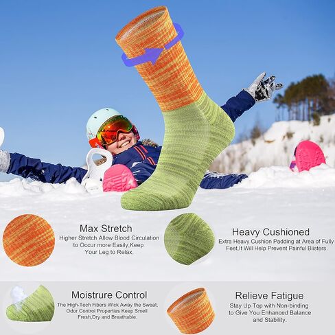 جوارب دائرية للسيدات من صوف ميرينو للمشي لمسافات طويلة في الهواء الطلق من Ortis للنساء in Kuwait