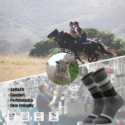 جوارب دائرية للسيدات من صوف ميرينو للمشي لمسافات طويلة في الهواء الطلق من Ortis للنساء in Kuwait