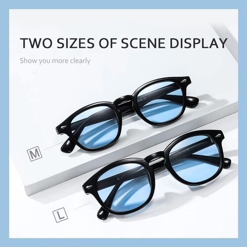 نظارة شمسية SHEEN KELLY Vintage Johnny Depp مستديرة بعدسات ملونة من Nerd نظارات ملونة شفافة من خلال نظارات الفيلم in Kuwait