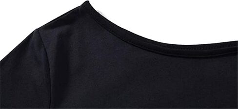 MAGICMK Women’s Short Lips Print Causal Off The Shoulder Plus Size T-Shirt Tops in Kuwait