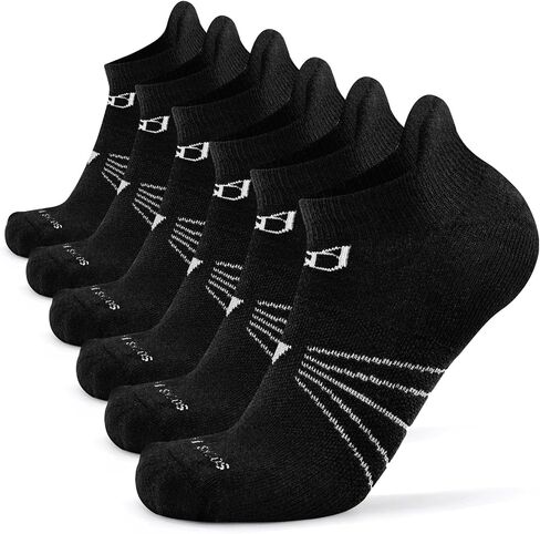 Socks Daze 3/6 Pack Men's Women's Merino Wool Ankle Running Sport Soft Thick Cushion Athletic Socks for Walking Light Hiking in Kuwait