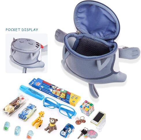 Termichy kids Waist Bag Cute 3D Cartoon Bear Animal Travel Kids Fanny Pack For Babies Girls Toddler Children Sport Camping Trip Makeup Masquerade Toy Christmas Gift, Parent-child Dressing(Bear) in Kuwait