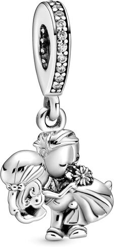 PANDORA Jewelry Married Couple Dangle Charm - Bracelet or Necklace Charm for Women - Sterling Silver with Cubic Zirconia in Saudi Arabia