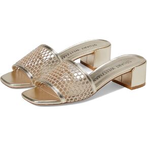 Stuart Weitzman Women's Cayman 35 Block Slide Platino