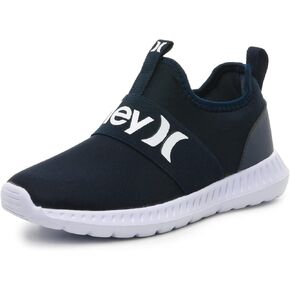 Hurley Camby Kids Slip-On Sneakers - Unisex Lightweight & Breathable Shoes for Boys & Girls - Ideal for Running, Walking & All-Day Comfort - Flexible, Durable & Stylish Sneaker for Active Kids