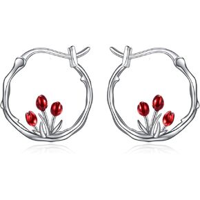 925 Sterling Silver Small Hoop Earrings Hypoallergenic Earring Jewelry for Sensitive Ears