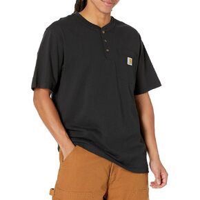 Carhartt Men's Loose Fit Heavyweight Short-Sleeve Pocket Henley T-Shirt in Saudi Arabia