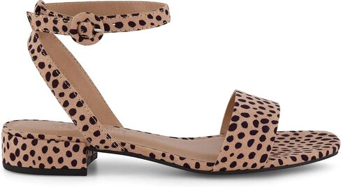 CUSHIONAIRE Nobu One Band Low Block Heel Womens Sandals, Comfortable Dress Shoes for Women with Adjustable Ankle Strap in Kuwait