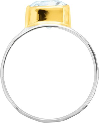 Silpada 'Lakeside' Gemstone Ring in Sterling Silver & Gold Plate in Saudi Arabia