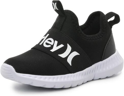 Hurley Camby Kids Slip-On Sneakers - Unisex Lightweight & Breathable Shoes for Boys & Girls - Ideal for Running, Walking & All-Day Comfort - Flexible, Durable & Stylish Sneaker for Active Kids in Kuwait