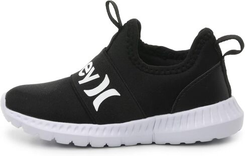 Hurley Camby Kids Slip-On Sneakers - Unisex Lightweight & Breathable Shoes for Boys & Girls - Ideal for Running, Walking & All-Day Comfort - Flexible, Durable & Stylish Sneaker for Active Kids in Kuwait