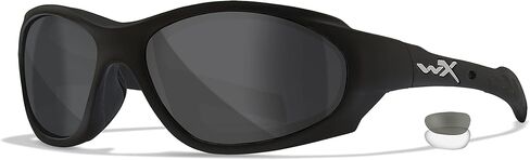 Wiley X XL-1 Advanced Sunglasses, ANSI Z87 Safety Glasses for Men and Women, UV Eye Protection for Combat, Shooting, Motorcycle, Biking, and Extreme Sports, Matte Black Frame, Smoke Grey and Clear Changeable Lenses, Ballistic Rated in Saudi Arabia