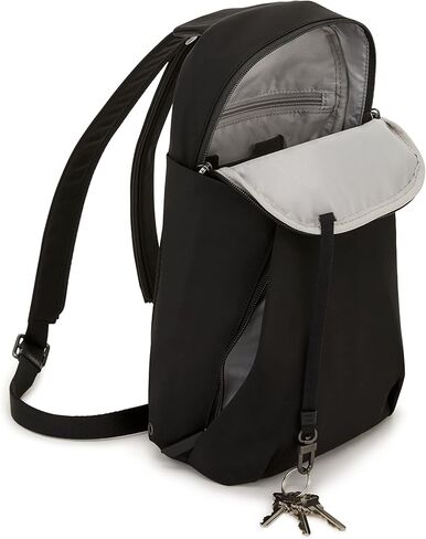 TUMI Voyageur Kileen Convertible Sling - Converts into Mini Backpack - Stain & Water Resistant - Black & Gunmetal Hardware in Saudi Arabia