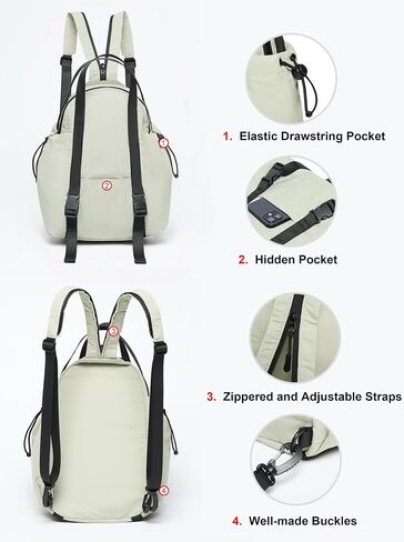 THE GYM PEOPLE Lightweight Mini Backpacks Womens Waterproof Travel Daypack Small Cute Crossbody Sling Bags in Kuwait