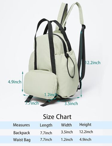 THE GYM PEOPLE Lightweight Mini Backpacks Womens Waterproof Travel Daypack Small Cute Crossbody Sling Bags in Kuwait