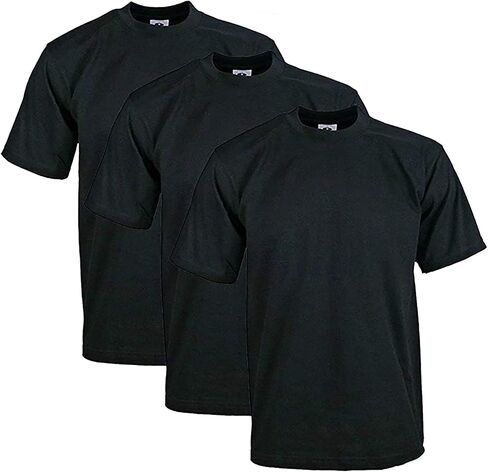 Pro Club Men's 3-Pack Heavyweight Cotton Short Sleeve Crew Neck T-Shirt in Kuwait