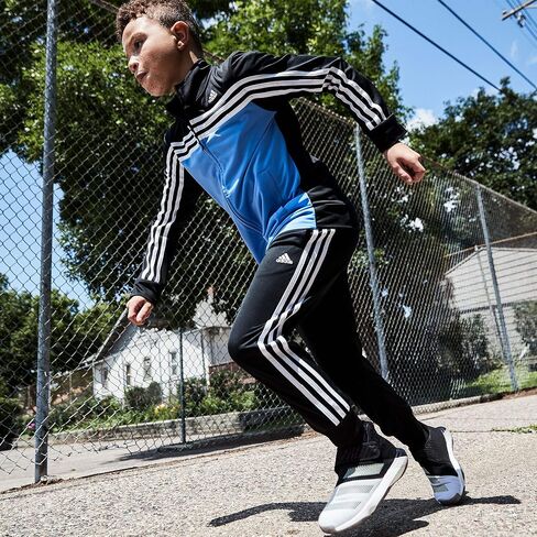 adidas Boy's Colorblock Tricot Jacket (White, X-Small) in Saudi Arabia