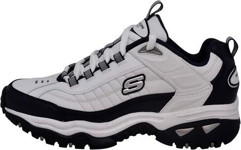Skechers Men's Energy Afterburn Lace-Up White/Navy Blue Sneaker 11 W US in Saudi Arabia