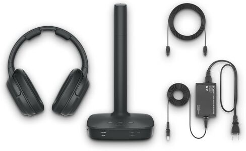 Sony L600 Wireless Digital Surround Dolby Audio Sound Overhead Headphones for Watching TV (WH-L600), Black, 2.1 in Kuwait