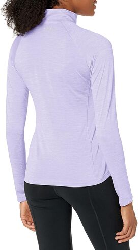 Under Armour Women's Tech Twist ½ Zip Long-Sleeve Pullover , Purple Tint (532)/Metallic Silver , X-Large in Saudi Arabia
