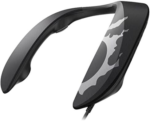 Panasonic SoundSlayer Final Fantasy XIV Online Edition Wearable Gaming Speaker, Lightweight Wired Neck Speaker with Built-in Microphone and Dimensional Sound - SC-GN01PP-FF (Black) in Saudi Arabia