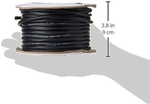 Monoprice 14 AWG 2 Conductor CMP-Rated Speaker Wire/Cable - 250 Feet UL Plenum Rated, 100% Pure Bare Copper with Color Coded Conductors - Nimbus Series in Saudi Arabia
