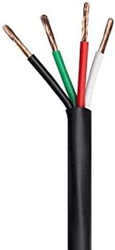 Monoprice 14 AWG 2 Conductor CMP-Rated Speaker Wire/Cable - 250 Feet UL Plenum Rated, 100% Pure Bare Copper with Color Coded Conductors - Nimbus Series in Saudi Arabia