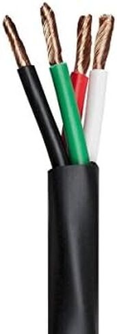 Monoprice 14 AWG 2 Conductor CMP-Rated Speaker Wire/Cable - 250 Feet UL Plenum Rated, 100% Pure Bare Copper with Color Coded Conductors - Nimbus Series in Saudi Arabia