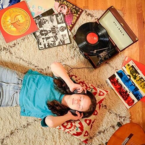 Victrola Journey+ Bluetooth Suitcase Record Player with Matching Record Stand in Kuwait