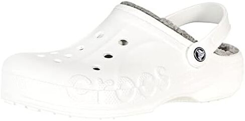 Crocs Baya Lined Clog White/Light Grey Men's 13, Women's 15 Medium in Saudi Arabia
