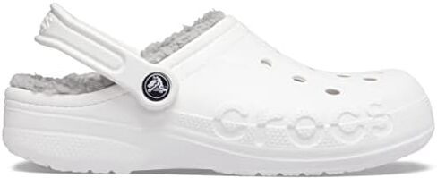 Crocs Baya Lined Clog White/Light Grey Men's 13, Women's 15 Medium in Saudi Arabia