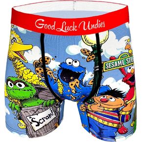 ملابس داخلية قصيرة للرجال من Good Luck Undies Sesame Street Boxer