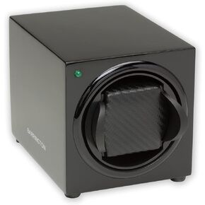 BARRINGTON Automatic Single Watch Winder with Silent Japanese Motor | Multi Rotation & Turns Per Day Modes | Standard Cushioning | AC Adapter or Battery Powered in Saudi Arabia
