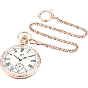 Tissot unisex-adult Lepine Brass Pocket Watch Rose Gold T8614059903301 in Saudi Arabia