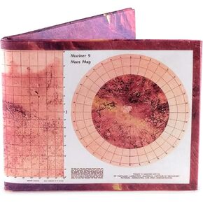 محفظة مطبوع عليها Mars Map Mighty | محفظة Tyvek | محفظة ورقية | محفظة صغيرة | محفظة صغيرة in Kuwait