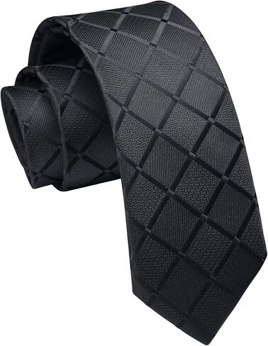 Enlision Skinny Ties for Men 2.17" Mens Necktie Formal Business Silk Silm Tie Woven Jacquard Thin Tie Wedding Party in Kuwait