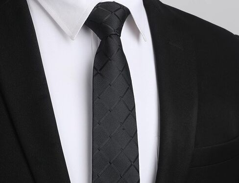 Enlision Skinny Ties for Men 2.17" Mens Necktie Formal Business Silk Silm Tie Woven Jacquard Thin Tie Wedding Party in Kuwait