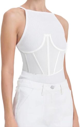 TOPMELON Lace Corset Belt Waist Corset Top Women Mesh Open Cup Lace Up Boned Bustier Underbust Corset Waist Cincher Corset in Kuwait