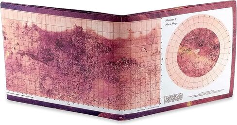 محفظة مطبوع عليها Mars Map Mighty | محفظة Tyvek | محفظة ورقية | محفظة صغيرة | محفظة صغيرة in Kuwait