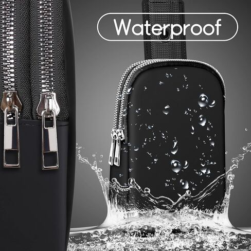 حقيبة حبال صغيرة للنساء حقائب كروس للنساء وحقائب الصدر مع حزام كتف قابل للتعديل للسفر والتخييم الرياضي (أسود) in Kuwait