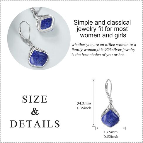 Teardrop Earrings Sterling Silver Filigree Irish Celtic Teardrop Drop Earrings Jewelry Gifts For Women Girls in Kuwait