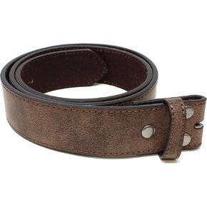 حزام جلدي من BC Belts مع نسيج عتيق متعثر بعرض 1.5 سم مع أزرار كبس in Kuwait