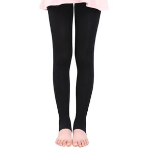BaiX Little Girls' Solid Opaque Stirrup Tights Dance Leggings Panty-hose in Kuwait